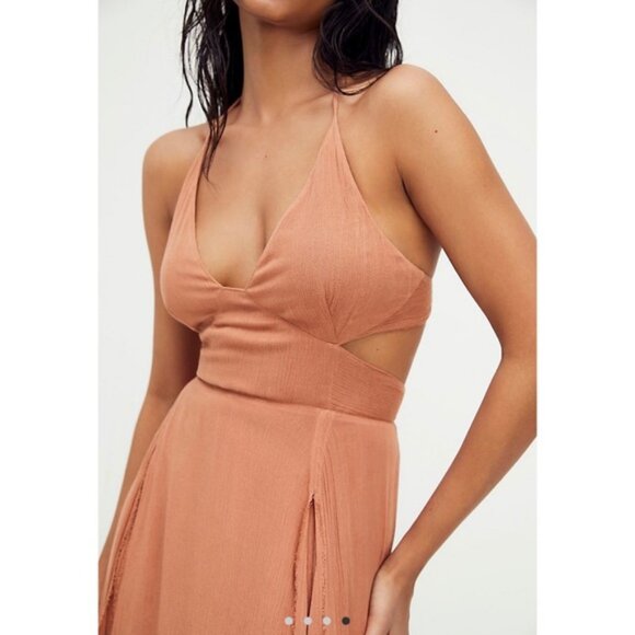 Free People Rust Maxi Dress - Picture 3 of 12